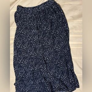 Vintage Talbots Floral Maxi Skirt - size M